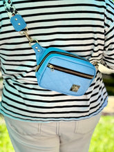 Load image into Gallery viewer, Convertible Crossbody Sling Bag in Black Faux Leather
