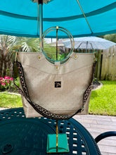 Load image into Gallery viewer, Boujee Bracelet Tote Bag in Gold Faux Leather
